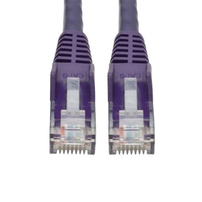 TrippLite N201-006-PU 6ft Cat6 RJ45 M/M Gigabit Snagless Molded UTP Patch Cable - Purple TrippLite N201-006-PU 6ft Cat6 RJ45 M/M Gigabit Snagless Molded UTP Patch Cable - Purple