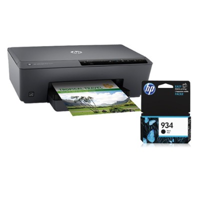 HP Inc. E3E03A B1H Bundle Officejet Pro 6230 ePrinter 934 Black Ink Cartridge