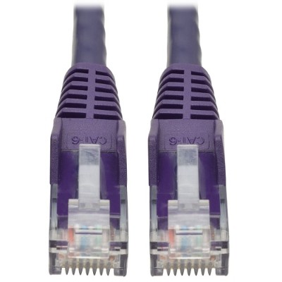 TrippLite N201-001-PU 1ft. Cat6 Gigabit Snagless Molded UTP Patch Cable (RJ45 M/M) - Purple TrippLite N201-001-PU 1ft. Cat6 Gigabit Snagless Molded UTP Patch Cable (RJ45 M/M) - Purple