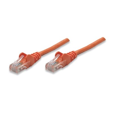Intellinet Network Solutions 338295 10ft Cat5e RJ-45 Male / RJ-45 Male Patch Cable - Orange Intellinet Network Solutions 338295 10ft Cat5e RJ-45 Male / RJ-45 Male Patch Cable - Orange