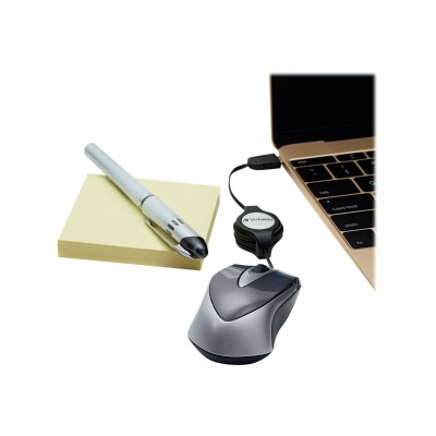 Verbatim 99235 Mini Travel Mouse - Mouse - optical - wired - USB - black Verbatim 99235 Mini Travel Mouse - Mouse - optical - wired - USB - black