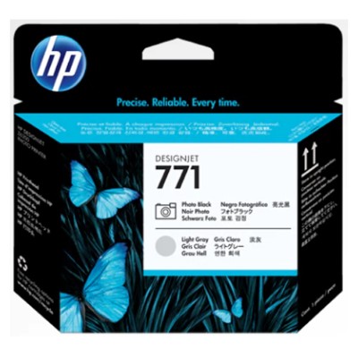 HP Inc. P2V50A 771A Value Pack - 3-pack - 775 ml - light gray photo black - original - DesignJet - printhead with cartridge - for DesignJet Z6200 HP Inc. P2V50A 771A Value Pack - 3-pack - 775 ml - light gray photo black - original - DesignJet - printhead with cartridge - for DesignJet Z6200