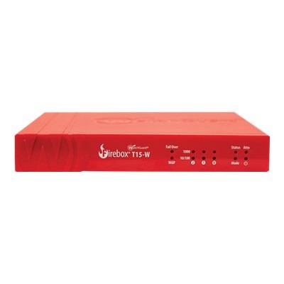 WatchGuard WGT16001-WW Firebox T15-W - Security appliance - with 1 year Standard Support - 3 ports - GigE - Wi-Fi - Dual Band WatchGuard WGT16001-WW Firebox T15-W - Security appliance - with 1 year Standard Support - 3 ports - GigE - Wi-Fi - Dual Band