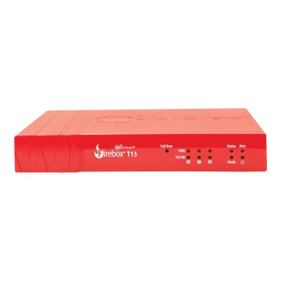 WatchGuard WGT15031-WW Firebox T15 - Security appliance - with 1 year Basic Security Suite - 3 ports - GigE WatchGuard WGT15031-WW Firebox T15 - Security appliance - with 1 year Basic Security Suite - 3 ports - GigE