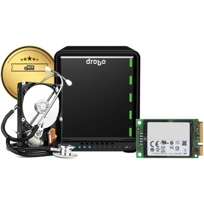 Drobo DRDR6A21-G 5D3 - Gold Edition - 128 GB mSATA SSD Card for Accelerator Bay - hard drive array - 5 bays (SATA-600) - USB 3.0 Thunderbolt 3 (external) - wit Drobo DRDR6A21-G 5D3 - Gold Edition - 128 GB mSATA SSD Card for Accelerator Bay - hard drive array - 5 bays (SATA-600) - USB 3.0 Thunderbolt 3 (external) - wit