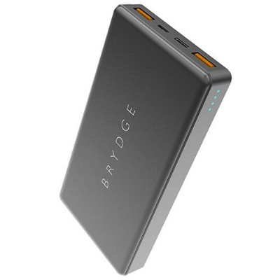 The Brydge BRYCP02A2H 10 000 mAh Portable Battery with USB-A USB-C and Quick Charge Technology The Brydge BRYCP02A2H 10 000 mAh Portable Battery with USB-A USB-C and Quick Charge Technology