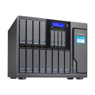 QNAP TS-1685-D1521-32G-US 12 (+4) Bay High-Capacity 10GbE iSCSI NAS Intel Xeon D1521 4-core 2.4GHz 32GB RAM SATA6G 4 x 1GbE 2 x 10GbE (Base-T) 4 QNAP TS-1685-D1521-32G-US 12 (+4) Bay High-Capacity 10GbE iSCSI NAS Intel Xeon D1521 4-core 2.4GHz 32GB RAM SATA6G 4 x 1GbE 2 x 10GbE (Base-T) 4