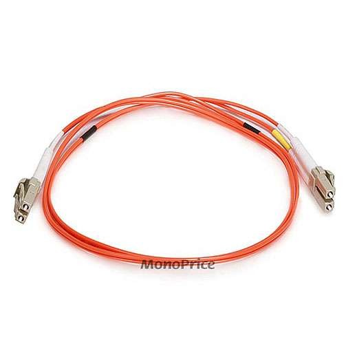 Monoprice 2616 Fiber Optic Cable LC/LC OM1 Multi Mode Duplex - 1 meter (62.5/125 Type) - Orange