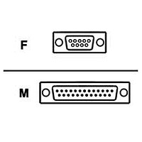 Belkin F2L088-25 PRO Series - Serial cable - DB-9 (F) to DB-25 (M) - 25 ft - molded thumbscrews Belkin F2L088-25 PRO Series - Serial cable - DB-9 (F) to DB-25 (M) - 25 ft - molded thumbscrews