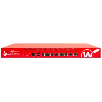 WatchGuard WGM27003 Firebox M270 - Security appliance - with 3 years Standard Support - 8 ports - GigE - 1U - rack-mountable WatchGuard WGM27003 Firebox M270 - Security appliance - with 3 years Standard Support - 8 ports - GigE - 1U - rack-mountable