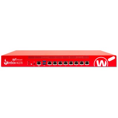 WatchGuard WGM27001 Firebox M270 - Security appliance - with 1 year Standard Support - 8 ports - GigE - 1U - rack-mountable WatchGuard WGM27001 Firebox M270 - Security appliance - with 1 year Standard Support - 8 ports - GigE - 1U - rack-mountable