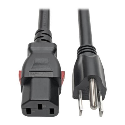 TrippLite P007-L06 6ft IEC-320-C13 to NEMA 5-15P Power Cord - Locking C13 Connector 15A 125V 14 AWG - Black TrippLite P007-L06 6ft IEC-320-C13 to NEMA 5-15P Power Cord - Locking C13 Connector 15A 125V 14 AWG - Black