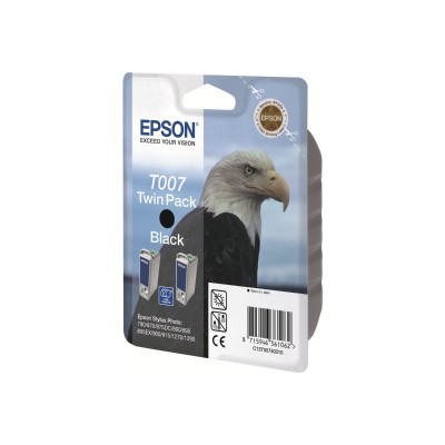 Epson T007201-S T007 - Black - original - ink cartridge - for Stylus Photo 1270 1280 1290 780 785 790 825 870 875 890 895 900 915 Epson T007201-S T007 - Black - original - ink cartridge - for Stylus Photo 1270 1280 1290 780 785 790 825 870 875 890 895 900 915