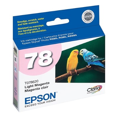 Epson T078620-S 78 - Light magenta - original - ink cartridge - for Artisan 50 Stylus Photo R260 R380 RX580 Epson T078620-S 78 - Light magenta - original - ink cartridge - for Artisan 50 Stylus Photo R260 R380 RX580