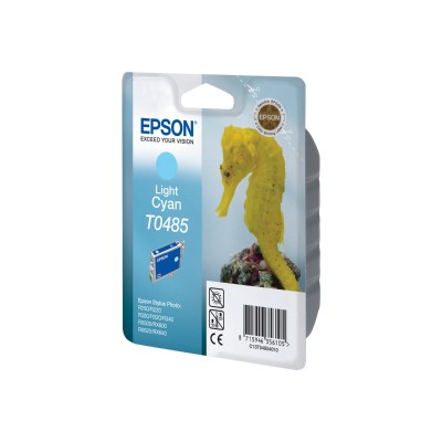 Epson T048520-S T0485 - Light cyan - original - ink cartridge - for Stylus DX3800 Stylus Photo R200 R220 R300 R320 R340 RX500 RX600 RX620 RX6 Epson T048520-S T0485 - Light cyan - original - ink cartridge - for Stylus DX3800 Stylus Photo R200 R220 R300 R320 R340 RX500 RX600 RX620 RX6
