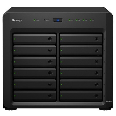 Synology DS2419+ DiskStation DS2419+ Expandable 12-Bay Desktop NAS Server for Small and Medium-Sized Businesses - Intel Atom C3538 Quad-Core 2.1GHz 4 Synology DS2419+ DiskStation DS2419+ Expandable 12-Bay Desktop NAS Server for Small and Medium-Sized Businesses - Intel Atom C3538 Quad-Core 2.1GHz 4