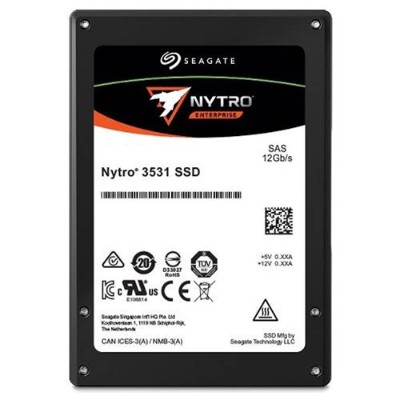 Seagate XS1600LE70004 1.6TB Nytro 3531 SSD - 12Gb/s SAS Dual-port 2.5 3D eTLC NAND No Encryption 3 DWPD 5-Year Limited Warranty Seagate XS1600LE70004 1.6TB Nytro 3531 SSD - 12Gb/s SAS Dual-port 2.5 3D eTLC NAND No Encryption 3 DWPD 5-Year Limited Warranty