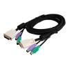 2M DVI-D KVM 3-IN-1 CABLE-DVI-D AND 2 P