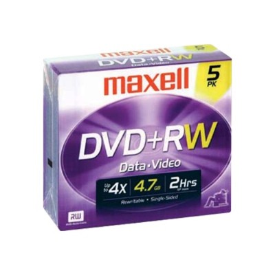 Maxell 634045 5 x DVD RW 4.7 GB 4x jewel case