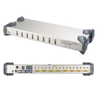 ATEN Master View max CS-1758 - KVM / audio switch - USB - 8 x KVM / audio - 1 local user - desktop