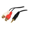 6 ft. PC to Stereo Component Cable 3.5mm Male to 2x RCA Female