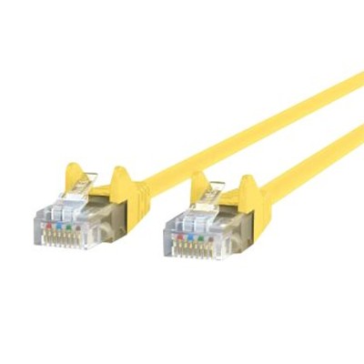 Belkin A3L980 20 YLW S High Performance Patch cable RJ 45 M to RJ 45 M 20 ft UTP CAT 6 molded snagless yellow B2B for Omniview SMB 1x16