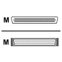 SCSI III Ultra Fast and Wide Cable with Thumbscrews - SCSI external cable - 6 ft