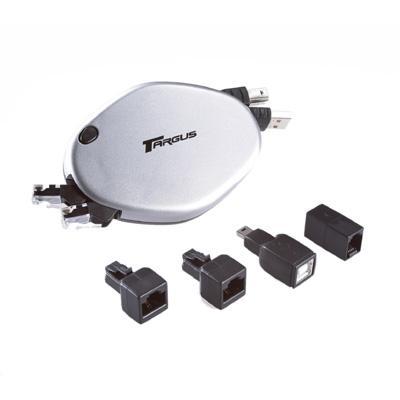Retractable Phone Ethernet & USB Cord USB / network cable