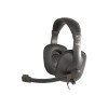 Gradeheadset with mic and volume control Headband Leatherette EarPad