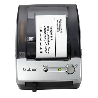 Brother QL 500 QL 500 Label printer thermal transfer Roll 2.3 in 300 dpi up to 212.6 inch min capacity 1 roll USB