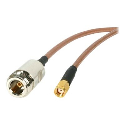 StarTech.com NRPSMA1FM N Female to RP SMA Wireless Antenna Adapter Cable F M Antenna adapter N Series connector F to RP SMA M orange