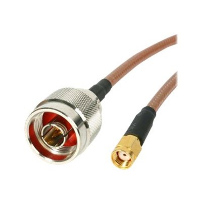 StarTech.com NRPSMA1MM N Male to RP SMA Wireless Antenna Adapter Cable Antenna adapter N Series connector M to RP SMA M orange