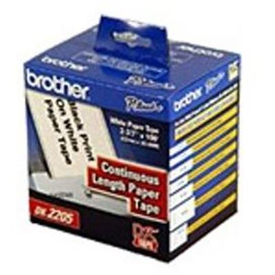 Brother DK2205 DK2205 Paper Roll 2.44 in x 100 ft tape for QL 1050 QL 500 QL 550 QL 700 QL 710 QL 720 QL 800 QL 810 QL 820