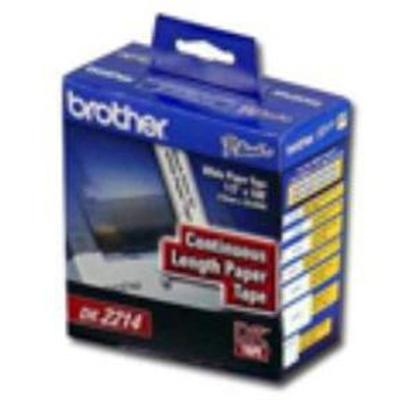 Brother DK2214 DK2214 Paper Roll 0.5 in x 100 ft tape for QL 1050 QL 500 QL 550 QL 700 QL 710 QL 720 QL 800 QL 810 QL 820
