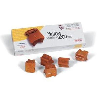 Yellow ColorStix Solid Ink for Phaser 8200 - Pack of 5