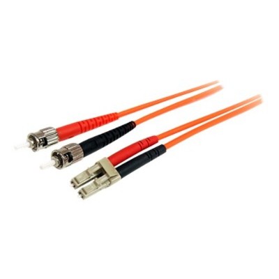 StarTech.com FIBLCST3 3m Fiber Optic Cable Multimode Duplex 62.5 125 LSZH LC ST OM1 LC to ST Fiber Patch Cable