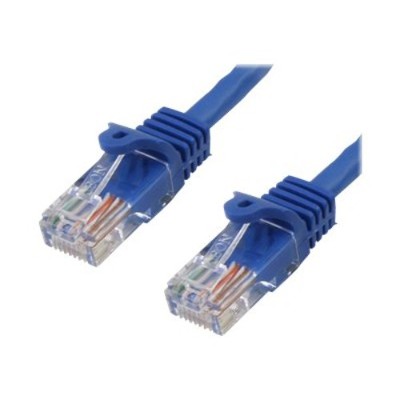 StarTech.com RJ45PATCH10 10 ft Cat5e Blue Snagless RJ45 UTP Cat 5e Patch Cable 10ft Patch Cord 10ft Snagless Patch Cable