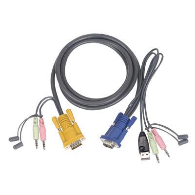 G2L5301U - keyboard / video / mouse / audio cable - 3 ft