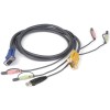 6' USB KVM Cable for GCS1758/1732/1734 with Full Audio Support