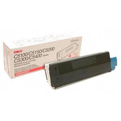 Oki 42804502 Type C6 Magenta original toner cartridge for C5100 5150 5200 5300 5400