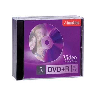DVD+R x 5 - 4.7 GB - storage media