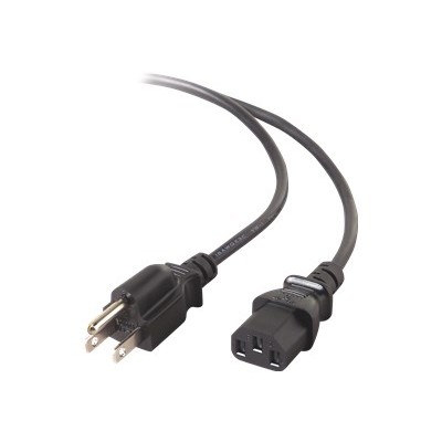 Belkin F3A104B06 Power cable NEMA 5 15 M to IEC 320 EN 60320 C13 M 6 ft
