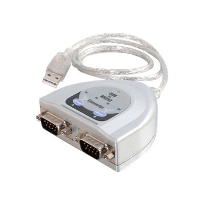 Cables To Go 26478 2ft USB to 2 Port DB9 Serial Adapter Cable Serial adapter USB RS 232 x 2 RS 232 2 ports gray
