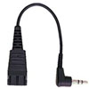 QD to 2.5mm Stereo Plug Headset Adapter