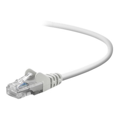 Belkin A3L791 01 WHT S Patch cable RJ 45 M to RJ 45 M 1 ft UTP CAT 5e snagless booted white B2B for Omniview SMB 1x16 SMB 1x8 OmniView IP