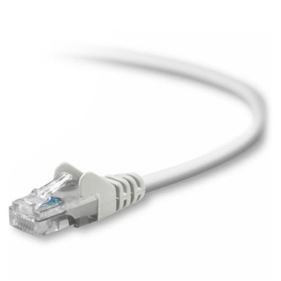 Belkin A3L791 20 WHT S Patch cable RJ 45 M to RJ 45 M 19.7 ft UTP CAT 5e molded snagless white B2B for Omniview SMB 1x16 SMB 1x8 OmniView