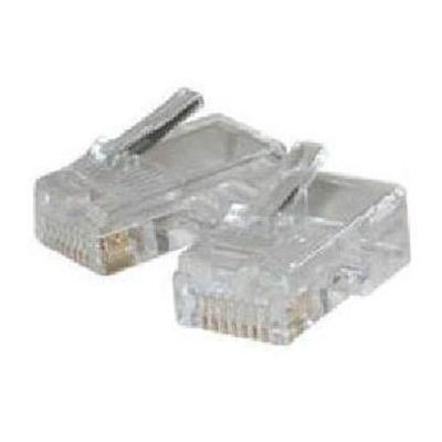 Cables To Go 01940 Modular Plug Network connector RJ 45 M CAT 5 stranded clear pack of 50