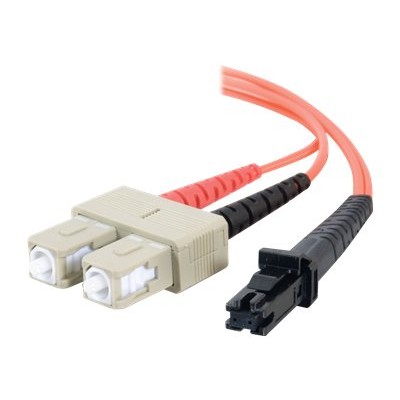 Cables To Go 33145 1m MTRJ SC 62.5 125 OM1 Duplex Multimode PVC Fiber Optic Cable Orange Patch cable MT RJ multi mode M to SC multi mode M 3.3 ft