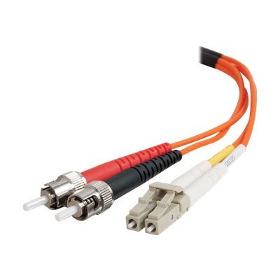 Cables To Go 33163 1m LC ST 62.5 125 OM1 Duplex Multimode PVC Fiber Optic Cable Orange Patch cable LC multi mode M to ST multi mode M 3.3 ft fiber