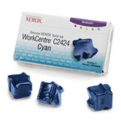 Cyan Solid Ink for WorkCentre C2424 - 3 Sticks